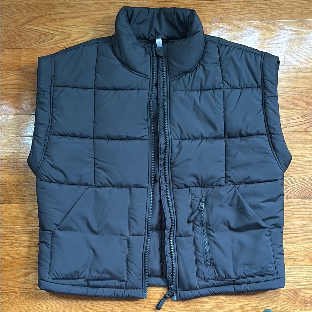 Fabletics Black Quilted Puffer Jacket - image 1